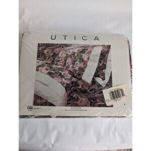 Vintage Utica Floral Field Of Roses No Iron Percale King Flat Sheet New NIP